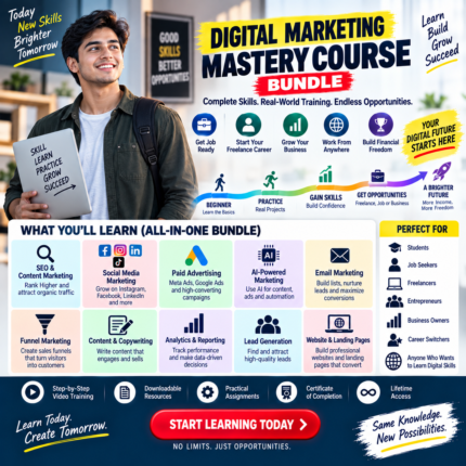 Digtal Marketing mastery course bundle 1