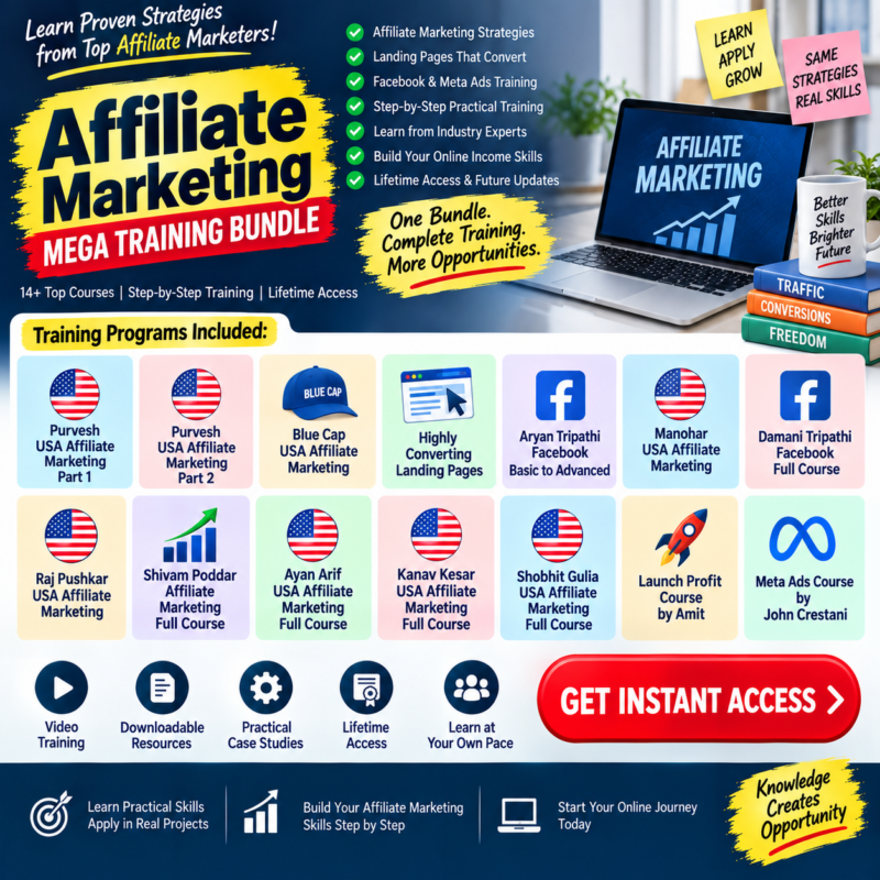 Affiliate marketing courses bundle